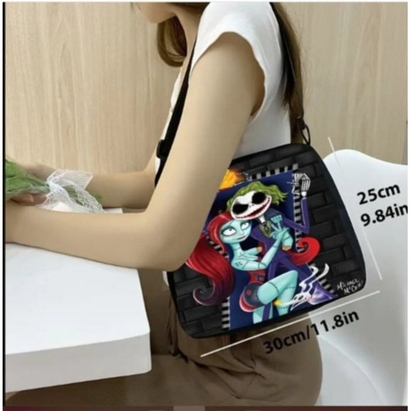 Nightmare Before Christmas Shoulder Crossbody Bag, Jack, Sally and Zero! - Picture 2 of 2